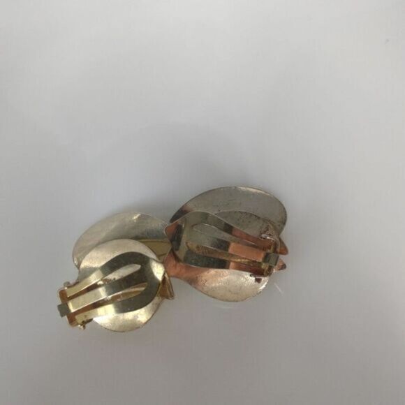 Hans Myrhie sterling silver and enamel clip on earrings‎ - Picture 2 of 6